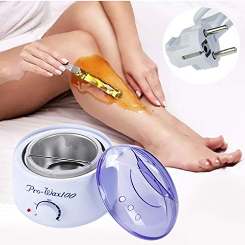 IAMXXYO Máquina de depilación con Calentador de Cera Liviana para Calentar, Segura e indolora, Adecuada para piernas Debajo del Brazo en Todo el hogar,Negro