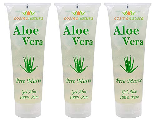 IB Cosmetics 40140 - Gel aloe vera 100%, 250 ml x 3 unidades