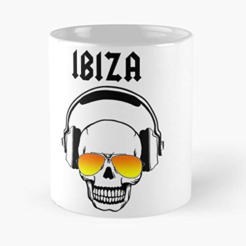Ibiza Skull Classic Mug - Novelty Ceramic Cups 11oz, Unique Birthday And Holiday Gifts For Mom Mother Father-teiltspe