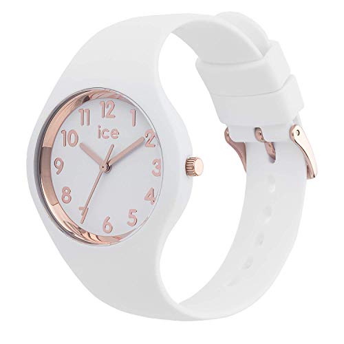 Ice-Watch - ICE glam White Rose-Gold - Reloj bianco para Mujer con Correa de silicona - 015337 (Small)