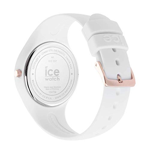Ice-Watch - ICE glam White Rose-Gold - Reloj bianco para Mujer con Correa de silicona - 015337 (Small)
