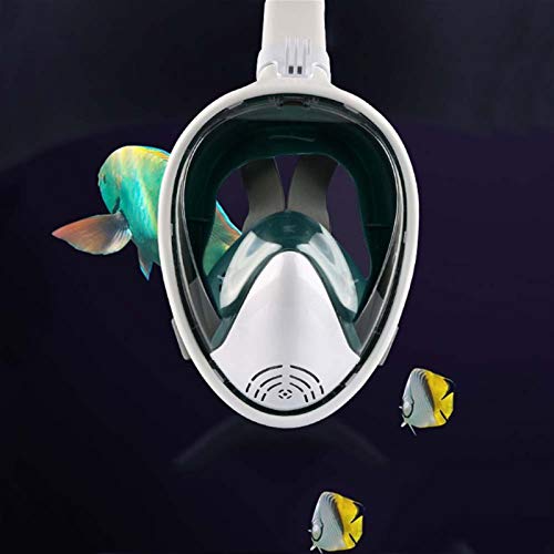 iDWF 2020 de la Cara Llena máscara de Buceo de Buceo contra la Niebla Gafas Angular Submarino Máscara Ver Snorkel Nadar con Montaje de cámara for los jóvenes Adultos (Color : Yellow, Size : L/XL)