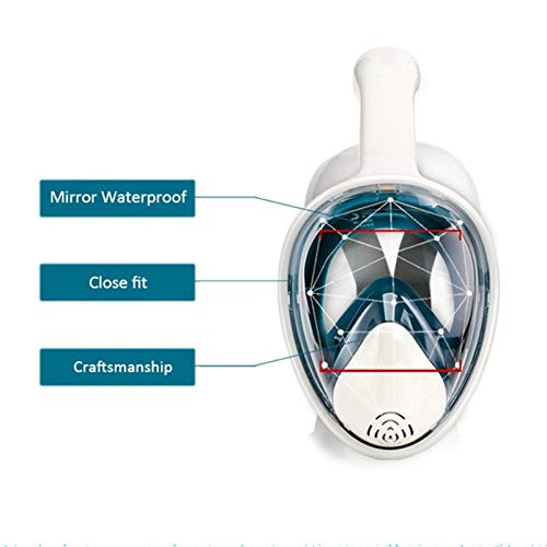 iDWF 2020 de la Cara Llena máscara de Buceo de Buceo contra la Niebla Gafas Angular Submarino Máscara Ver Snorkel Nadar con Montaje de cámara for los jóvenes Adultos (Color : As Shown, Size : L/XL)