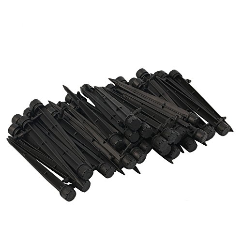 ILS – 50 piezas ajustable Inserted Dripper cabeza 360 grados jardín Planta riego Otto Outlet sprinkler