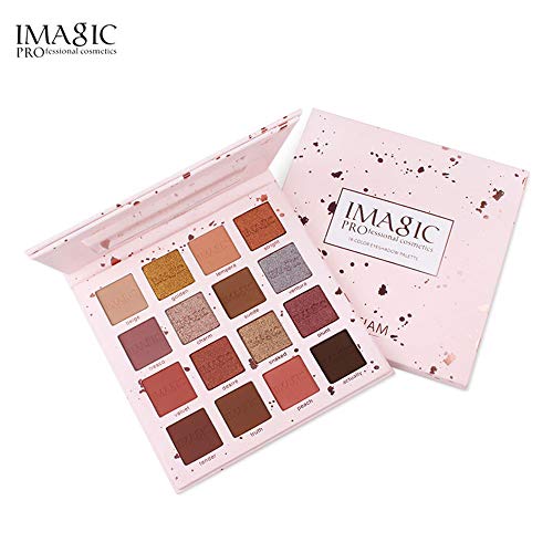 IMAgIC Paleta de sombras de ojos de 16 colores Pink Pop 16 Color Eyeshadow Palette