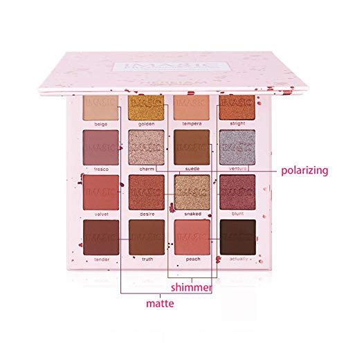 IMAgIC Paleta de sombras de ojos de 16 colores Pink Pop 16 Color Eyeshadow Palette