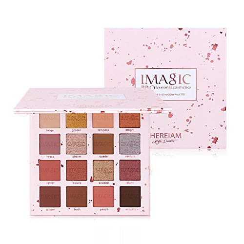 IMAgIC Paleta de sombras de ojos de 16 colores Pink Pop 16 Color Eyeshadow Palette