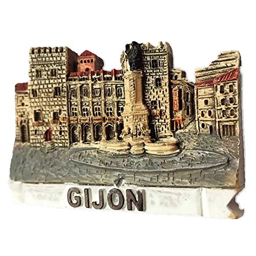 Imán 3D para nevera 3D con diseño de España realizado en resina, colección de viajes, ideal como recuerdo de viaje, regalo turístico, decoración para el hogar y la cocina, adorno magnético para nevera