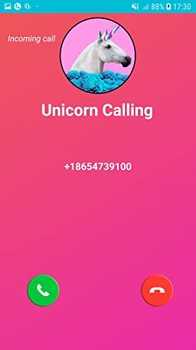 Incoming Fake Call From Unicorn ? - Free Fake Phone Game Call & Free Fake Chat ID PRO - PRANK