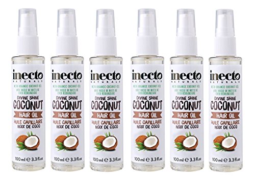 Inecto Naturals - Divine Shine Coconut Hair Oil Spray - 100ml (Case of 6)