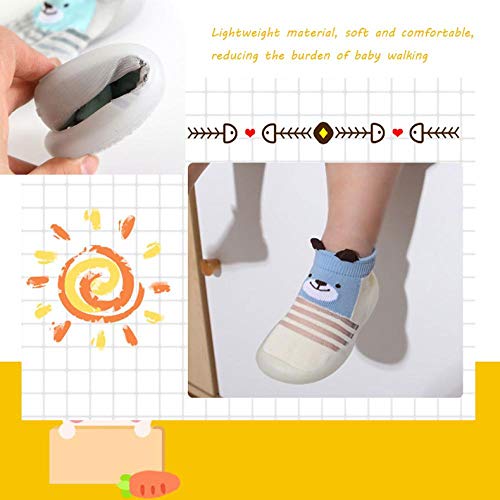 Infant toddler baby shoes girls&boys cute cartoon, baby girl boy non slip socks cartoon baby slippers shoes boots, baby shoes and socks, suitable for spring and summer 【14.5cm】 【Light-blue】
