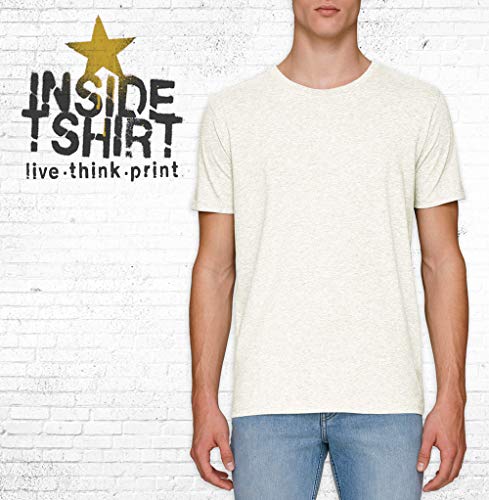 INSIDETSHIRT - Camiseta de Hombre con Tatuaje de Carpa Koi japonés, Flor de Loto japonés, Koi Fish Tattoo, Camiseta Unisex Blanco cálido S