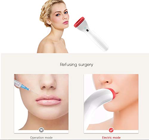 Instrumento de belleza Dispositivo automático de regordete eléctrico de labios Más grande Labios más gruesos más gruesos para mujeres Ancient vine green (Color : Milk White)