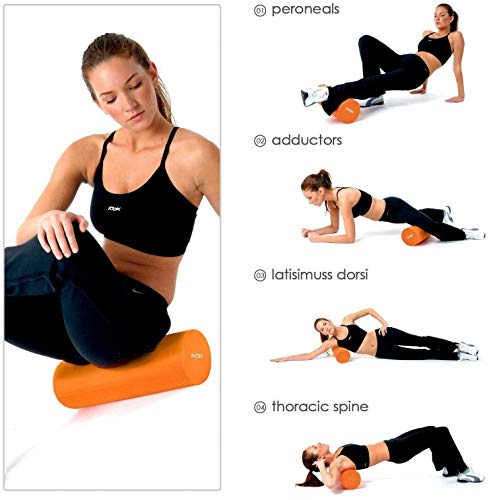 INTEY Rodillo de Espuma para Terapia de Masaje Ideal para Masaje de Tejido Profundo, Liberación Miofascial y Alivio de Dolores Musculares y Rigidez