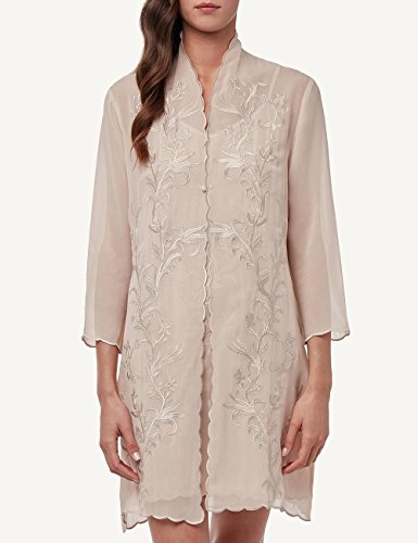 Intimissimi - Abrigo para mujer con bordado de flores Colores de piel - 2280 L