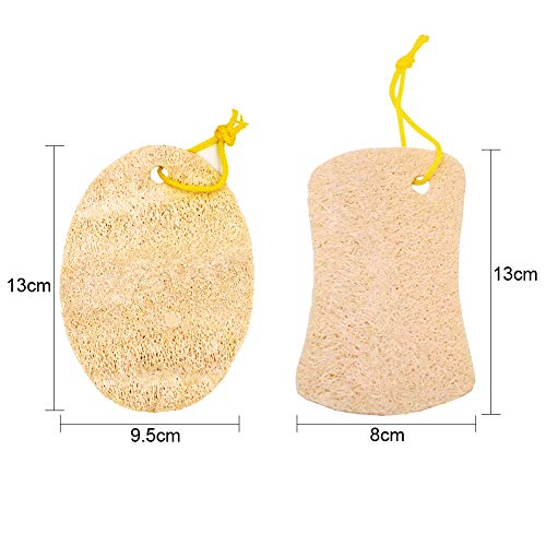 INTVN Natural Loofah, cocina esponja luffa Spa, Belleza, Esponja de baño, Exfoliación corporal, Lavado, Ducha, Cocina de baño, Limpieza, Modelos universales