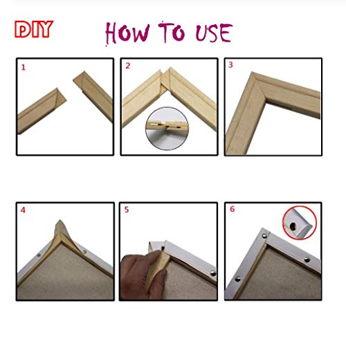 IOIUG DIY Children Adult Digital Oil Painting Kit Linen Canvas Animal Mandarin Duck Home Decoration-with Frame-40x50cm