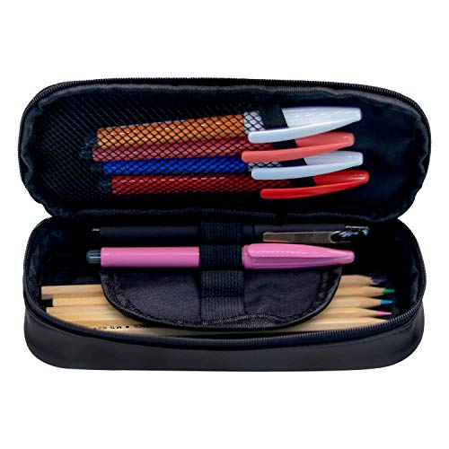 IOPLK Fi-Ve Nig-Hts at Fre-dDys Estuche para lápices Estuche para bolígrafos de gran capacidad Estuche para estudiantes con doble impresión Estuche para bolígrafos para la escuela Suministros de ofici