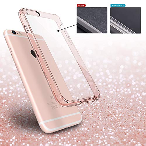 iPhone 6S Plus / 6 Plus Funda - Ringke FUSION *** Nueva Tecnología de Absorción de golpes. Cristal Claro Absorción TPU Parachoques, protección gota prima. Parte Trasera Dura [Resistente a Arañazos, con Tecnología de activación al toque