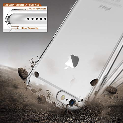 iPhone 6S Plus / 6 Plus Funda - Ringke FUSION *** Nueva Tecnología de Absorción de golpes. Cristal Claro Absorción TPU Parachoques, protección gota prima. Parte Trasera Dura [Resistente a Arañazos, con Tecnología de activación al toque