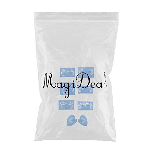 IPOTCH 1 Kit de Plantillas de Maquillaje Artístico para Escenario Modelo de Suave de Flexible Azul