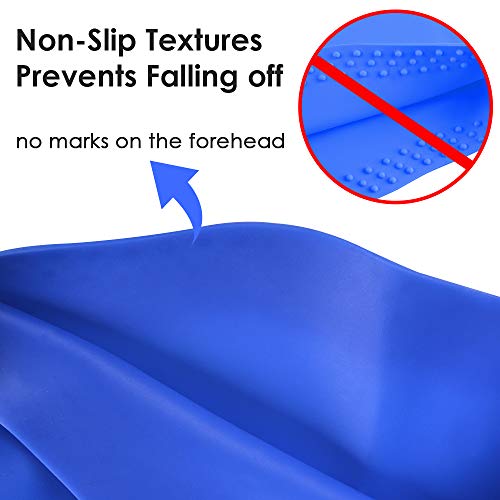 Ipow [2 PCS] Gorro de natacion impermeable para pelo largo, hombre/mujer