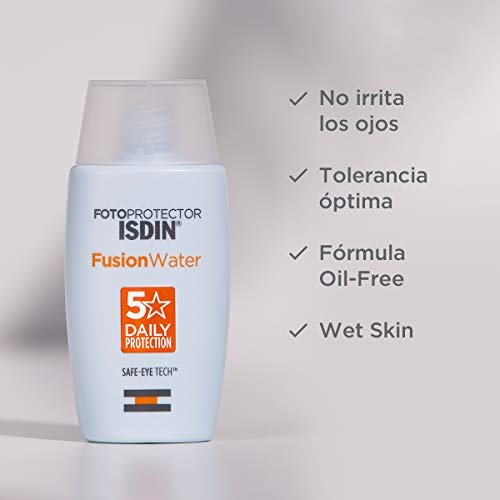 Isdin Gel Cream SPF 50+ 250 ml Crema Solar Corporal hidratante + Fusion Water SPF 50 - Protector solar facial de fase acuosa para uso diario, 50 ml