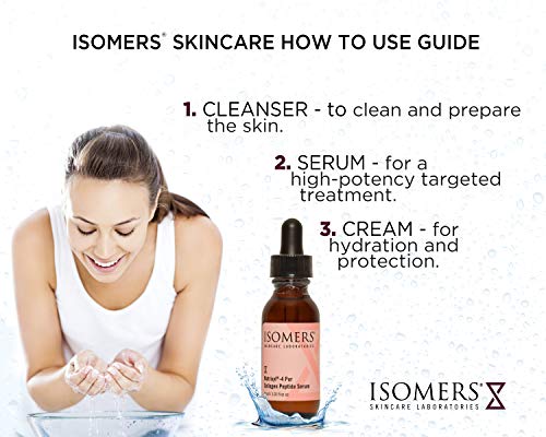 Isomers Matrixyl®-4 - Sérum de péptidos de colágeno pur de 30 ml, colágeno antienvejecimiento, apoyo de péptido, líneas de marioneta, líneas finas y arrugas