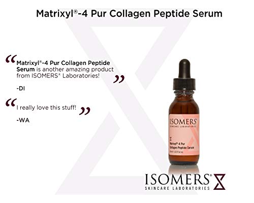 Isomers Matrixyl®-4 - Sérum de péptidos de colágeno pur de 30 ml, colágeno antienvejecimiento, apoyo de péptido, líneas de marioneta, líneas finas y arrugas