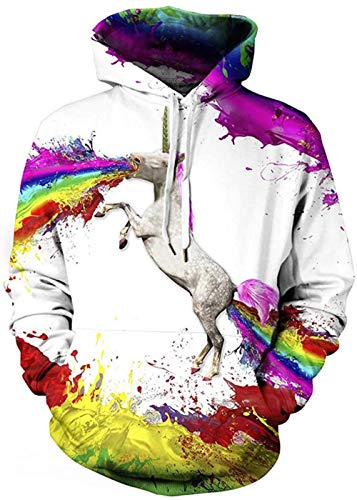 IVONDA Sudadera con Capucha de Peso Pesado