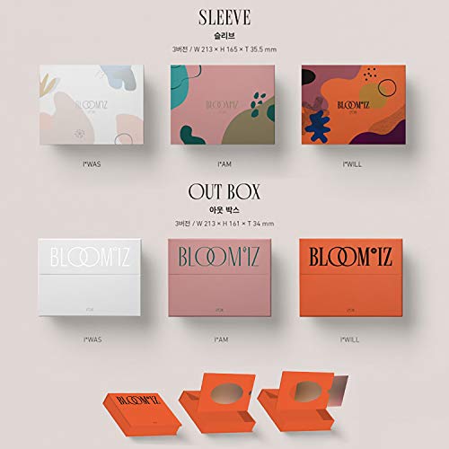 IZONE 1st Album - BLOOM*IZ [ I*WAS ver. ] CD + Photobook + IZ*one Cards + Photocards + AR Card + Post Card + Mini Card + OFFICIAL POSTER + FREE GIFT