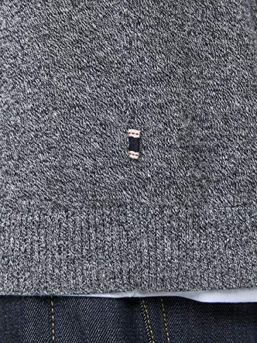 Jack & Jones Jjebasic Knit V-Neck Noos suéter, Gris (Navy Blazer Detail: Twisted with Jet Stream), X-Small para Hombre