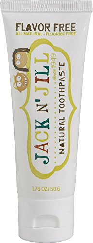 JACK N' JILL - Pasta de Dientes Natural Sabor Neutro - Libre de fluoruros y azúcar - Especialmente suave - Para niños y adultos - Disponible en diferentes sabores - 50 g