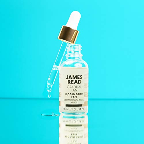 JAMES READ H20 Gradual Tan Drops Face (30ml) Works with Your Daily Skin-Care - for Natural Glowing Complexion - Featuring TANTONE Technology , Suitable for All Skin Types & Vegan-Friendly