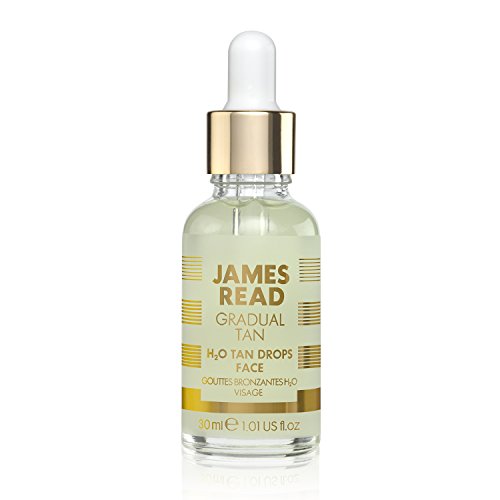 JAMES READ H20 Gradual Tan Drops Face (30ml) Works with Your Daily Skin-Care - for Natural Glowing Complexion - Featuring TANTONE Technology , Suitable for All Skin Types & Vegan-Friendly