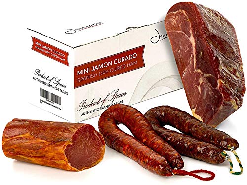 Jamón Serrano Curado Deshuesado 1 kg + Lomo Duroc Natural 250 gr + Chorizo Extra Vela Dulce 200 gr + Salchichón Vela 200 gr