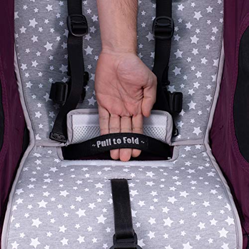 JANABEBE Colchoneta para Joolz y Baby Jogger City Mini (White Star)