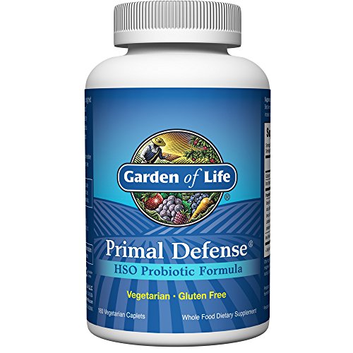 Jardín de vida toda alimentos suplemento Probiótico – Primal Defense Hso fórmula Probiótico Suplemento dietético, estante estable, 180 Vegetariana caplets