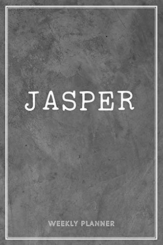 Jasper Weekly Planner: Appointment Undated Organizer To-Do Lists Additional Notes Academic Schedule Logbook Chaos Coordinator Time Managemen Grey Loft Art Gift For Friend Son Mens Husband