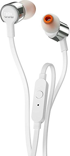 JBL Tune 210 - Auriculares Intraaurales 96dB, Gris/ Blanco (Grey)