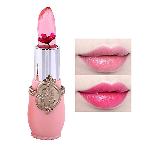 Jelly Flower Lipstick, Lip Care Cambio de temperatura Moisturizer Lip Balm Lip gloss Por filfeel