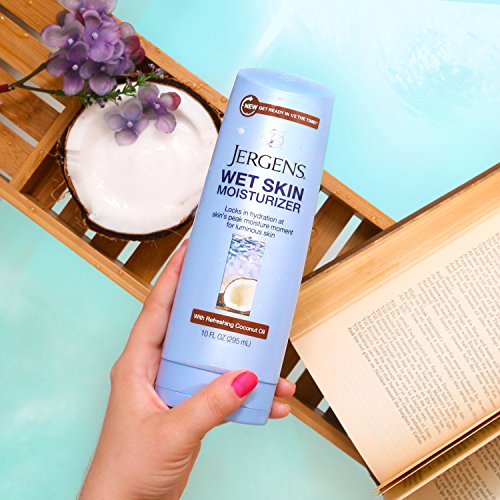 Jergens Wet Skin Moisturizer, Coconut Oil, 10 Ounce by Jergens