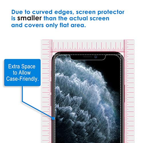 JETech Protector de Pantalla Compatible iPhone 11 Pro MAX y iPhone XS MAX 6,5", Vidrio Templado, 2 Unidades