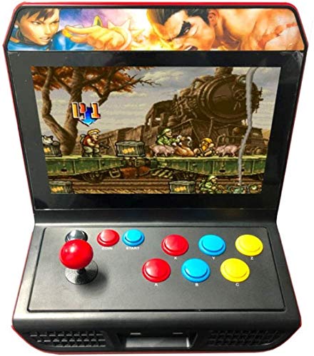JFZCBXD HD 12 Pulgadas Juego de la Moneda City Classic Lucha de fichas de la arcada Retro de Doble balancín Inicio Consola de Juegos Retro Mini Jugador del Juego