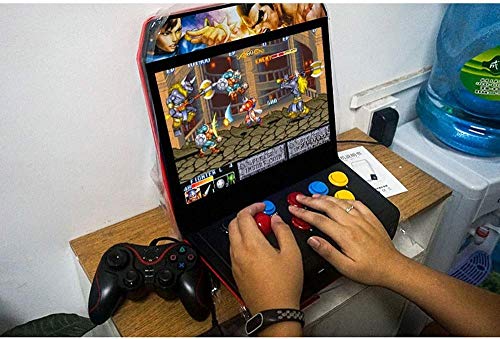 JFZCBXD HD 12 Pulgadas Juego de la Moneda City Classic Lucha de fichas de la arcada Retro de Doble balancín Inicio Consola de Juegos Retro Mini Jugador del Juego