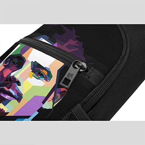 JHUIK Chris Cornell Hombres Mujeres Sling Crossbody Hombro Pecho Bolsa Paquete Senderismo Ciclismo Mochila De Viaje Negro