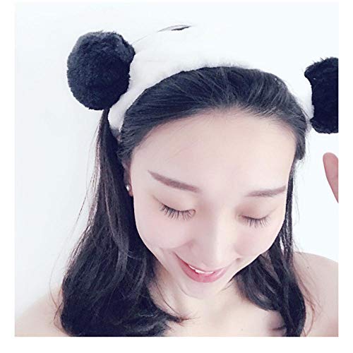 JIAOSHUAIYU Hair accessories Girls fashion hair band wash face turban makeup elastic hair band coral velvet hair accessories blue