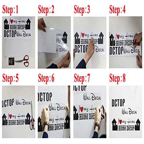 jiushivr Dirección Creativa Pared calcomanía Arte Vinilo Pegatinas para decoración del hogar Sala de Estar Dormitorio Vinilo D 116x56cm