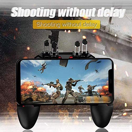 JJSFJH Controladores de PC Gamepads estándar Gamepad Seis dedo del botón móvil Controlador de juego de artefactos de juegos gratuitos for tecla de disparo Joystick Gamepad L1 R1 disparador de envío di