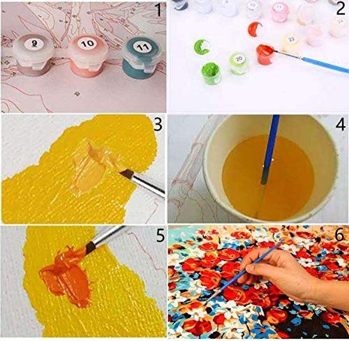Jkykpp Kit de pintura Paint by Numbers Allure para adultos y niños16X20 pulgadas (40X50 cm)